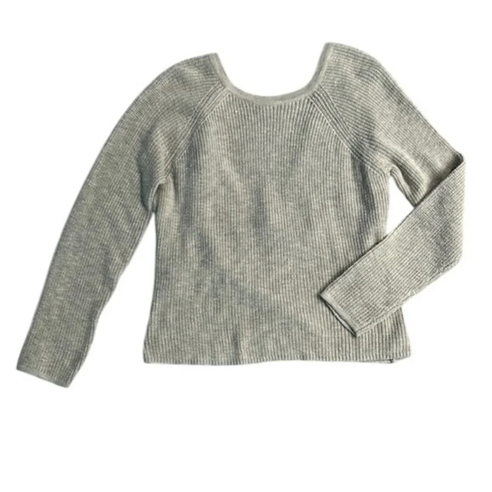 Aerie open back knit Sweater beige size medium NWT